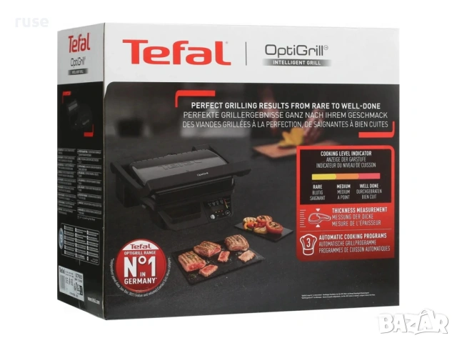 НОВИ! Грил скара TEFAL Optigrill GC7P0810 2000W 3 автоматични програми 