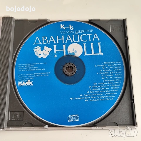 Дванайста нощ - оригинална музика от спектакъла , снимка 2 - CD дискове - 55243828