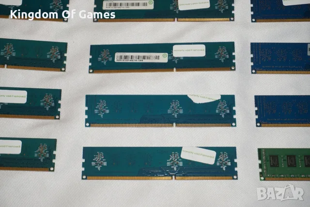 Лот от 28 броя RAM ПАМЕТ DDR2 512MB/DDR3 2GB/1GB Тествана и Работеща за Настолен Компютър, снимка 18 - RAM памет - 55501350