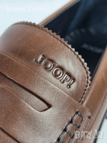 Оригинални мъжки лоуфъри JOOP! – Естествена кожа, Кафяви, снимка 6 - Официални обувки - 54290372