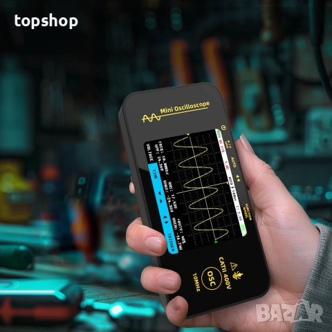 Чисто нов Джобен Дигитален Осцилоскоп BSIDE OT3 10MHz – Преносим и акумулаторен (За автодиагностика , снимка 7 - Друга електроника - 55091328