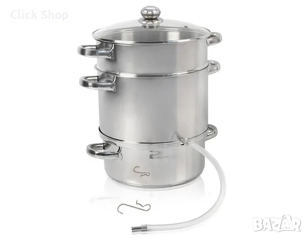 Соковарка SAPIR SP-1260-A26 8L – Неръждаема стомана | За домашни сокове и готвене на пара, снимка 9 - Съдове за готвене - 55512138