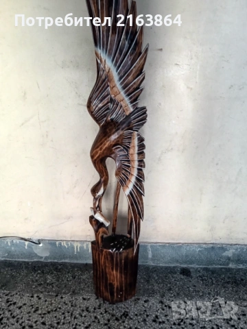 дърворезба орел , снимка 2 - Декорация за дома - 54339633