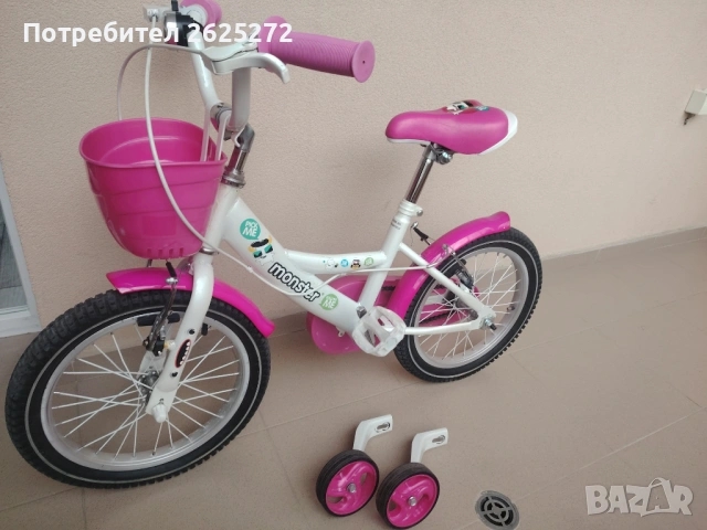 Детско колело за момиче 16", снимка 2 - Велосипеди - 54810325