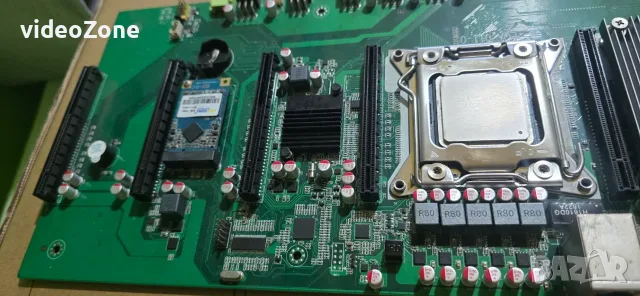 Двупроцесорна майнинг/AI/Xeon платформа – Intel Xeon E5-2620 + 8GB RAM + 128GB mSATA SSD, снимка 4 - Работни компютри - 55473140