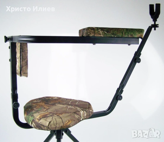 Стол за лов ловци със стойка за пушка 360 градуса Schiessstuhl, снимка 2 - Оборудване и аксесоари за оръжия - 54562757