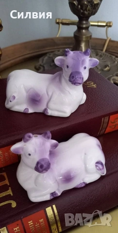 Симпатични лилави кравички- солнички🐄, снимка 2 - Аксесоари за кухня - 54646396
