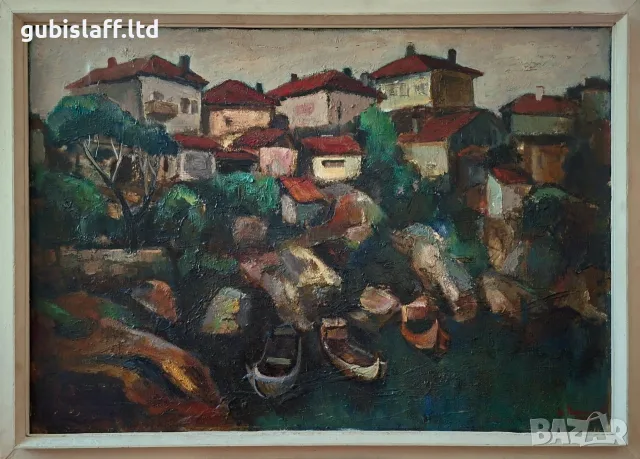 Картина "Созопол", 1971 г., худ. Йордан Парашкевов (1934-1987)