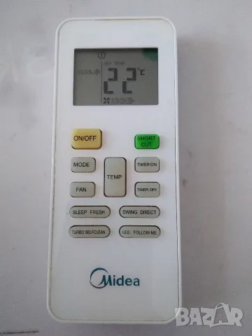 Дистанционно за климатик Midea, снимка 2 - Климатици - 55435310
