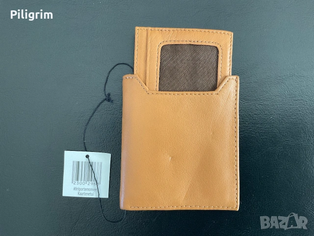 Коженият картодържател (mini portemonnee / kartenetui) «HEMA», Холандия.
