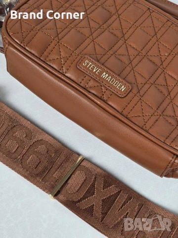 Нова дамска чанта Steve Madden Moon Quilted Crossbody, снимка 5 - Чанти - 54406274