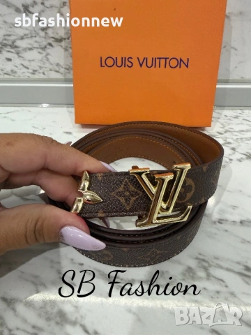 Двулицев колан Louis Vuitton в кутия естествена кожа, снимка 3 - Колани - 54162834