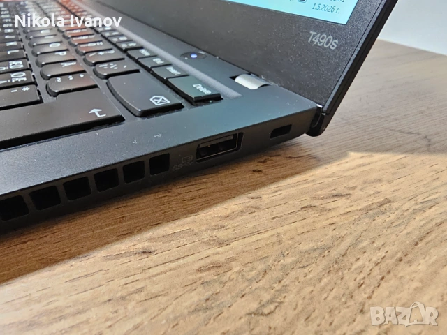 Lenovo ThinkPad T490s 14" | Intel i5-8265U 4x3.90 Ghz| 16GB RAM | 512GB Ново SSD | Windows 11, снимка 4 - Лаптопи за работа - 54382123