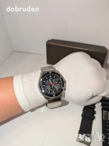 Промо! Citizen x JAL Promaster C650 diver eco-drive соларен часовник, снимка 6 - Мъжки - 52912653