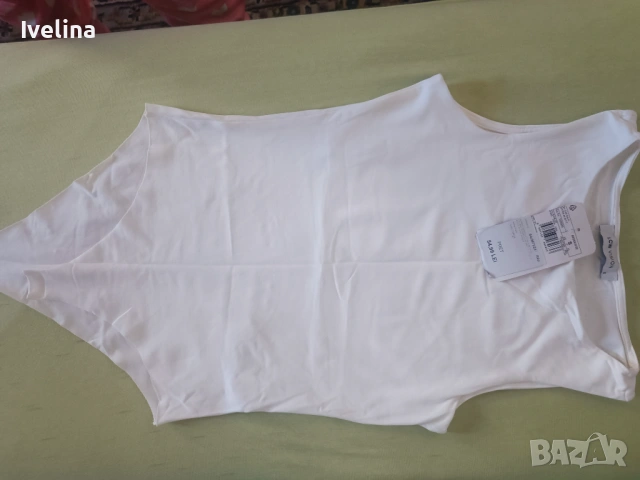 Бяло дамско боди, С, снимка 2 - Бельо - 54134429