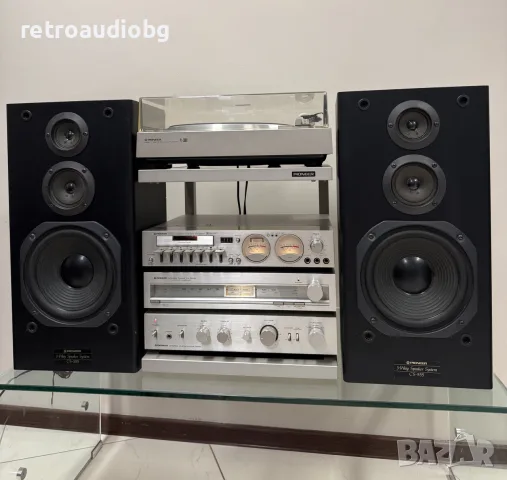 🔈ТОП ретро аудио сет PIONEER - усилвател, тунер, дек, грамофон, рак + колони🔈