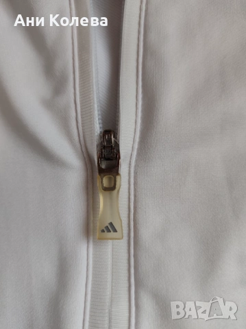 Дамско бяло оригинално горнище на Adidas, 34, UK8 , снимка 5 - Суичъри - 54740846