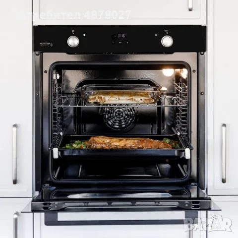 Вградена многофункционална фурна Taurus HM978BKD – 78 л, 3100 W, WaterSteam Clean, клас A