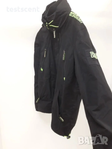 SUPERDRY Wind Attacker Jacket 2XL - Black Neon - Fleece Lined - Оригинално мъжко яке, снимка 12 - Якета - 54011659