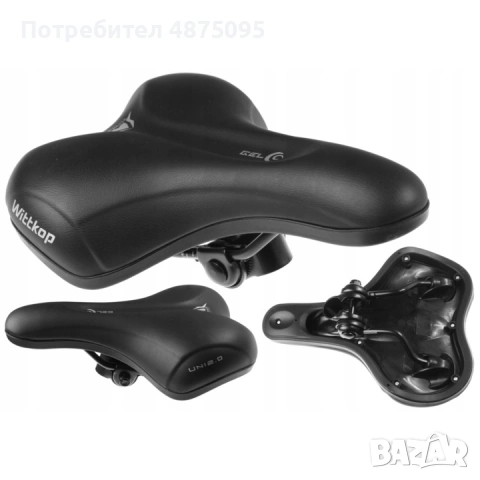 Седло за велосипед Wittkop UNI 2.0 Gel Black - Trekking bike