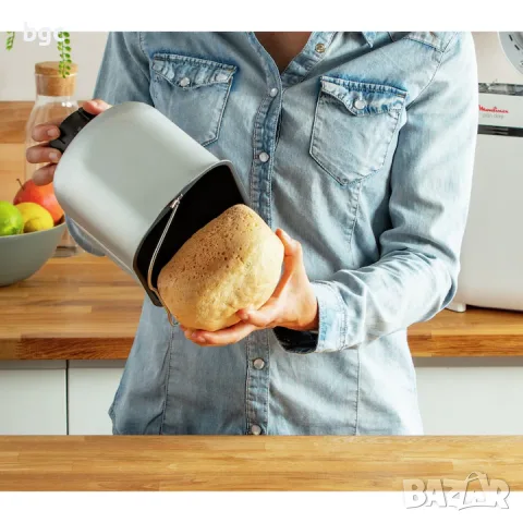 НОВА Хлебопекарна Tefal Pain Doré PF210138, 700 W, 1000 гр, 12 програми, 3 настройки, Бял/Черен , снимка 6 - Хлебопекарни - 55545083