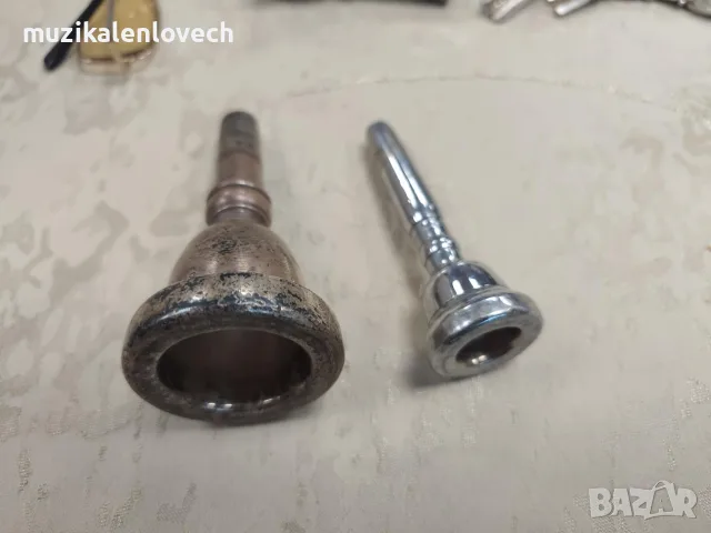 Мундщук B&S No.18 Tuba Mouthpiece – Made in GDR – Original German Silver-Plated Mouthpiece for Eb/F , снимка 6 - Духови инструменти - 55532263