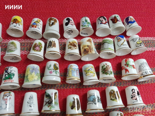 Порцеланов напръсник 80 бр, снимка 2 - Антикварни и старинни предмети - 54602367