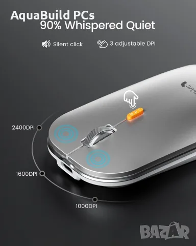 ProtoArc Bluetooth клавиатура и мишка за Mac, нови, подсветени, снимка 6 - Клавиатури и мишки - 55544222