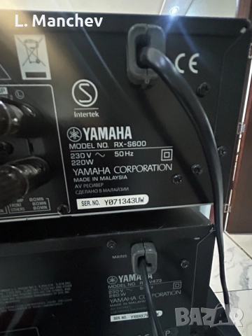 Усилватели Yamaha RX-S600, RX-V473, снимка 4 - Ресийвъри, усилватели, смесителни пултове - 55673108