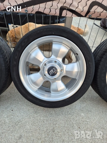 Джанти Borbet 18 цола , 5х114.3 , 8j ,et20 , 245/40/18 Mitsubishi Jeep Kia , снимка 3 - Гуми и джанти - 55285363