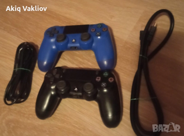 Продаван ps 4 в одлично състояние включва gta5 светещи кабели за зареждане , снимка 3 - Аксесоари и консумативи - 54672876