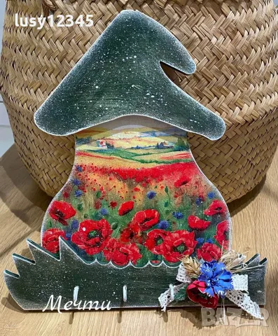 Къщичка гъбка-Поле с макове!🌺🌾🌿