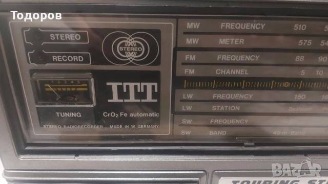 ITT Shaub Lorenz Touring 109 Stereo Cassette за части или ремонт, снимка 2 - Радиокасетофони, транзистори - 54965217