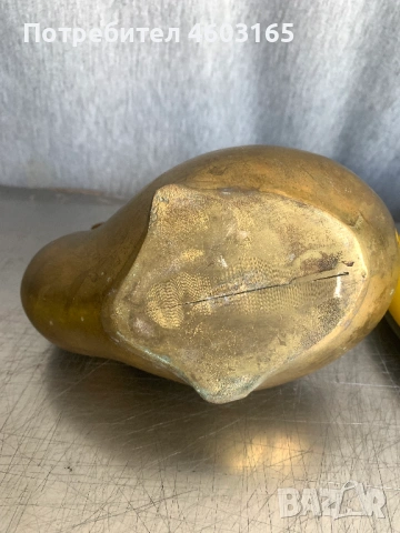 бронзова фигура на патица, снимка 7 - Антикварни и старинни предмети - 54321486