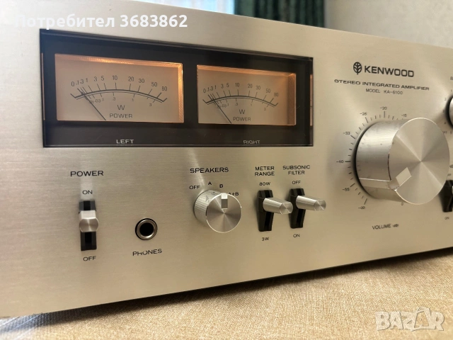 Kenwood KA-6100, снимка 2 - Ресийвъри, усилватели, смесителни пултове - 55037894