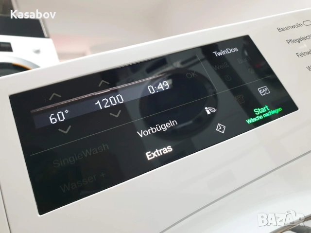 Miele 1600rpm 9кг Wi-Fi TwinDos Пералня Миеле 12м Гаранция, снимка 2 - Перални - 54130473