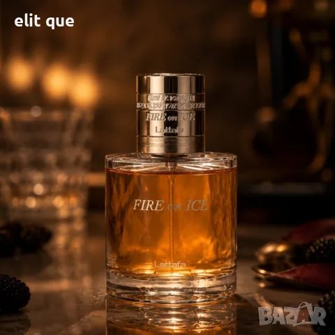 Lattafa Fire On Ice Eau de Parfum 100 мл – Завладяващ аромат за него и нея с къпина, канела, карамел, снимка 3 - Унисекс парфюми - 55339152