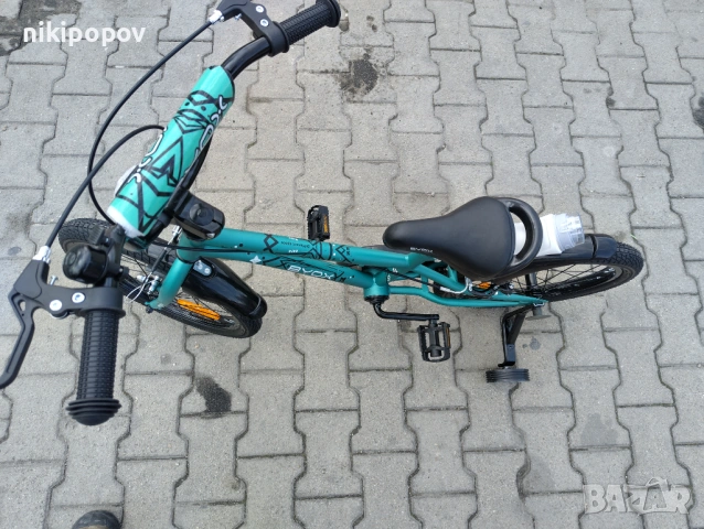 X Детски велосипед 18" PIXY зелен, снимка 10 - Велосипеди - 54395203