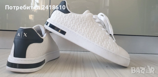 Armani Exchange A/XLeather Mens Size 42/26.9см ОРИГИНАЛ! Мъжки спортно - елегантни обувки естествена, снимка 12 - Кецове - 53746636