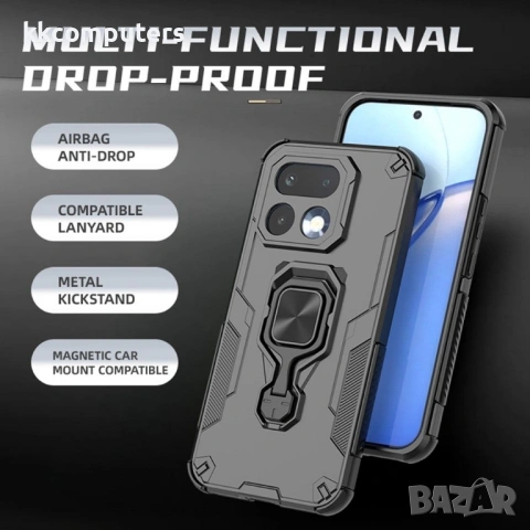 Калъф за Realme 16 Pro 5G с Въртящ се Пръстен - PC+TPU, 360° стойка, Магнитен, 5 цвята, снимка 5 - Калъфи, кейсове - 54155818