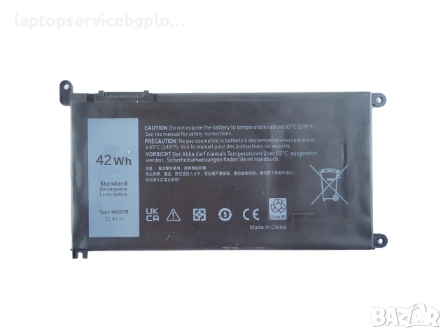 Батерия заместител WDX0R за DELL Inspiron 13 5368 5378 7368 15 5538 5568 7570 3550 mAh 11.4V