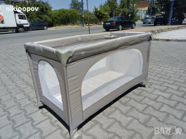 MONI Сгъваема детска кошара UNO бежов, снимка 7 - Други - 54646004