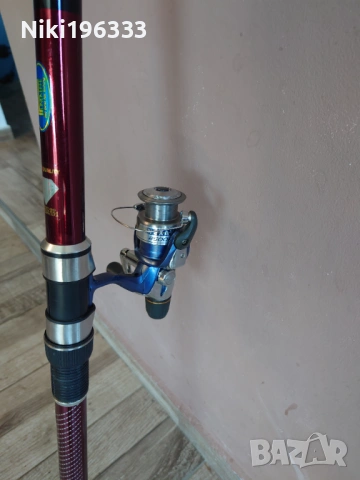 Риболовен комплект: Италианска въдица Lineaeffe Carbon и макара Shimano