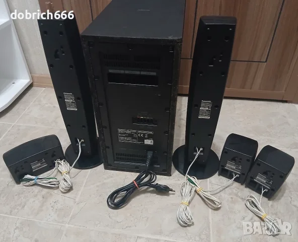 Bluetooth субуфер Sony 5.1 с тонколони Panasonic AUX 60 евро, снимка 5 - Аудиосистеми - 55412979