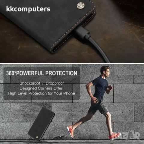 За ZTE nubia Air Pro 5G HX RFID Кожен Калъф Тефтер със Стойка, Портфейл и Скрийн Протектор – 4 цвята, снимка 8 - Калъфи, кейсове - 55376626