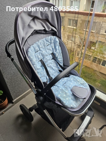 Бебешка количка Chipolino Elite 3 в 1 (зимен и летен кош, столче за кола) - Отлично състояние, снимка 2 - Детски колички - 54264683