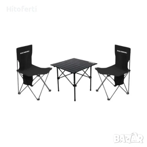 Комплект сгъваеми маса и столове HAUSBERG HB-G-001