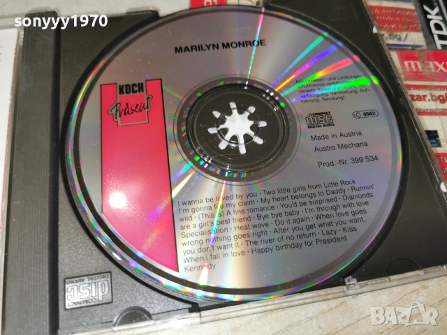 MARILYN MONROE CD ВНОС GERMANY 1906261259H2E7R, снимка 8 - CD дискове - 54968586