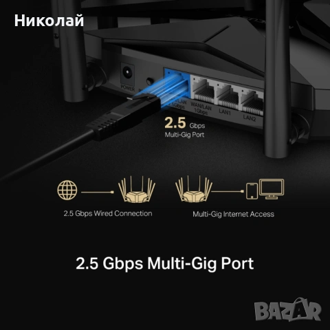 Нов Mercusys MR90X AX6000 - OpenWRT Wi-Fi 6 Gigabit Router, снимка 5 - Рутери - 54387230