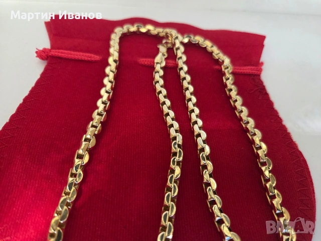 Златен мъжки синджир 1, снимка 4 - Колиета, медальони, синджири - 54111124